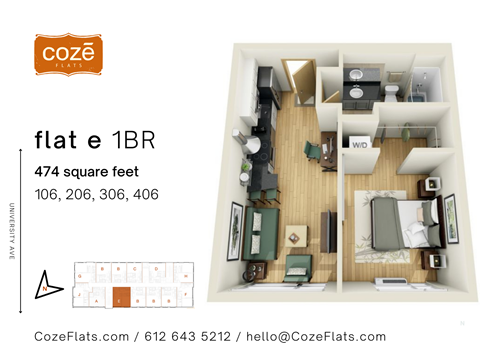 Flat E Floor Plan
